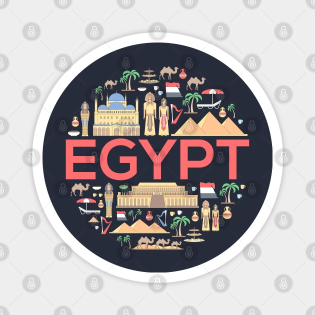 Egypt concept Magnet by Mako Design 